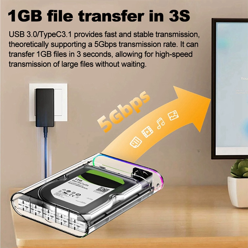 3.5IN HDD/SSD Enclosure Transp - External Ssd 评论和价格