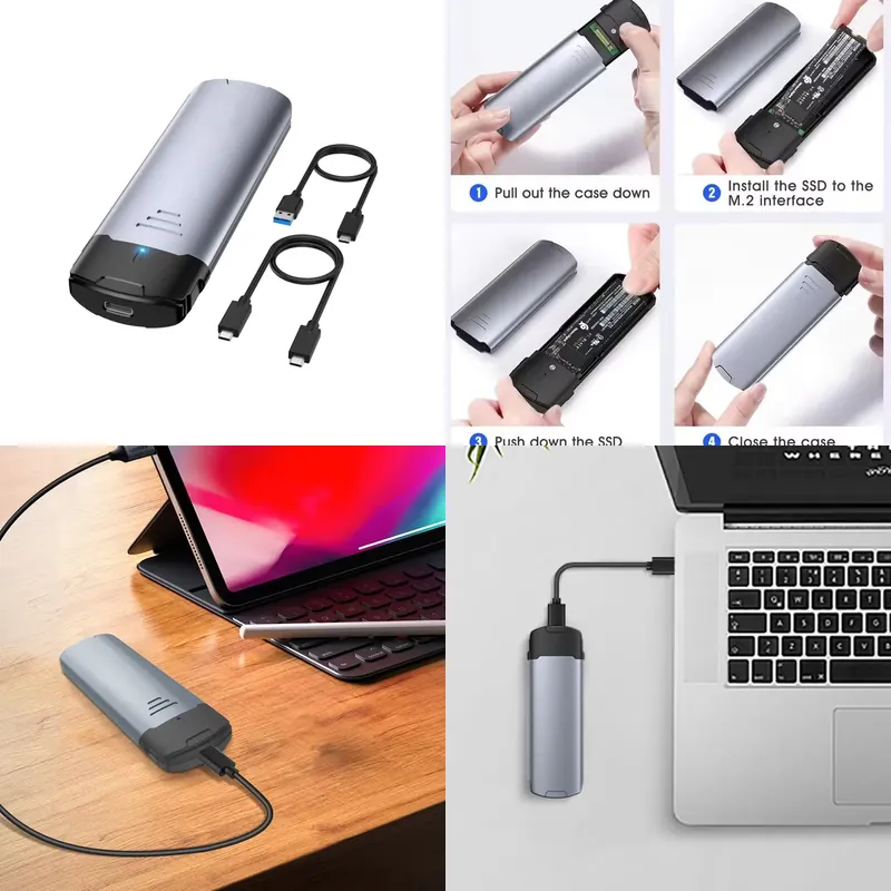 M2 NVMe SSD Enclosure 10Gbps A - External Ssd 评论和价格